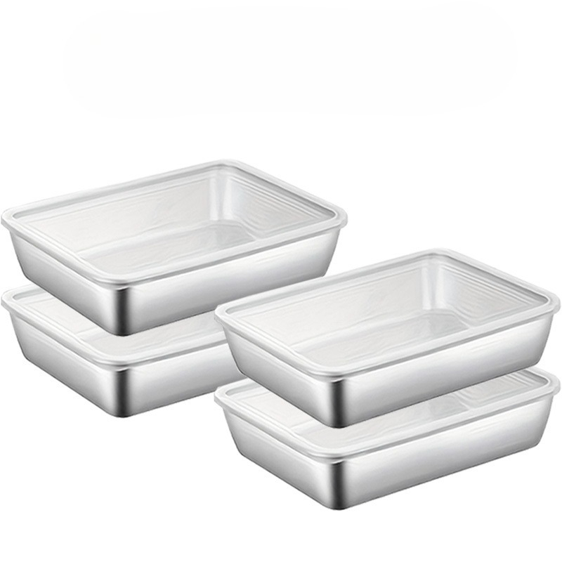4종 대용량 스테인리스 직사각 밀폐용기 다용도 냉장고  - Meal Prep Kitchen 리뷰 및 가격