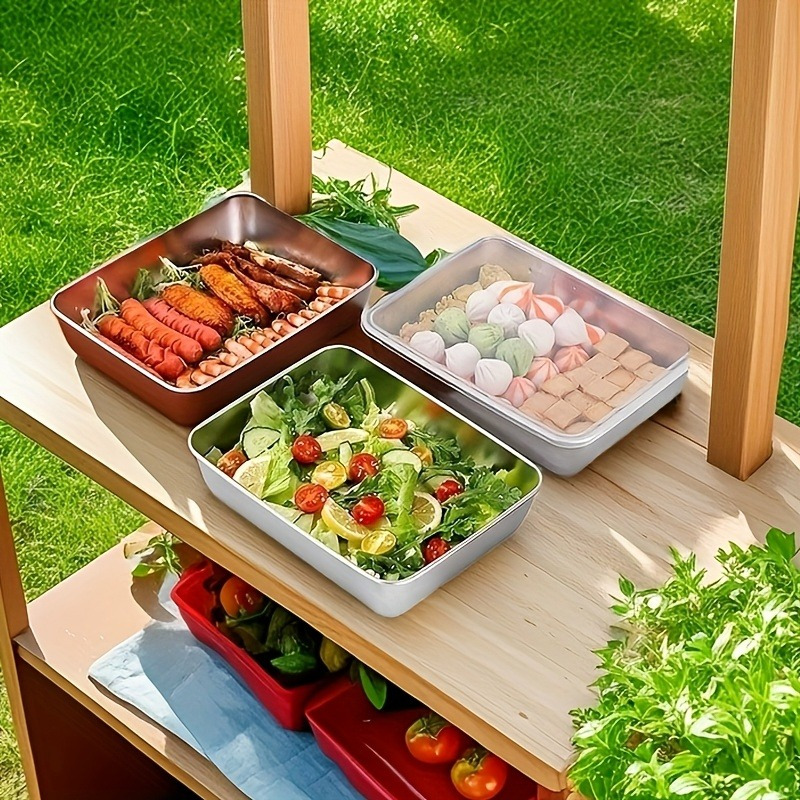 4종 대용량 스테인리스 직사각 밀폐용기 다용도 냉장고  - Meal Prep Kitchen 리뷰 및 가격